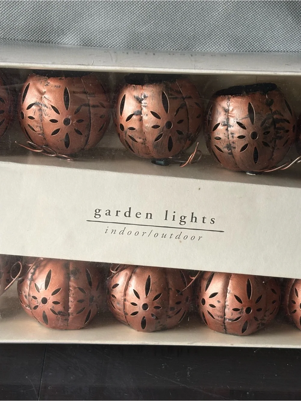 Pier 1 Copper Garden Lantern String Lights